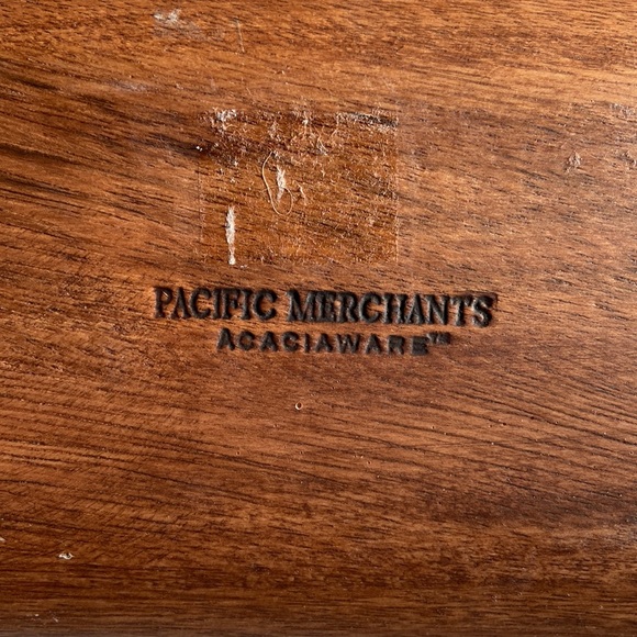 Pacific Merchants Acaciaware Wood Tray Catchall - Picture 6 of 10